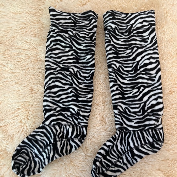 Hunter Original Tall MOUSTACHE Boot Socks Liner Zebra Black White Size US M/L - Picture 10 of 11